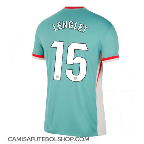 Camisa de time de futebol Atletico Madrid Clement Lenglet #15 Replicas 2º Equipamento 2024-25 Manga Curta